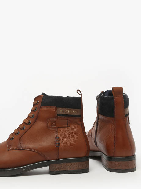 Boots Uit Leder Redskins Bruin men SPICY ander zicht 2